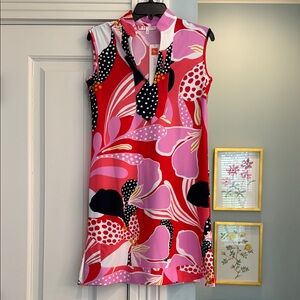 Jude Connally Multicolor Abstract Sleeveless Dress